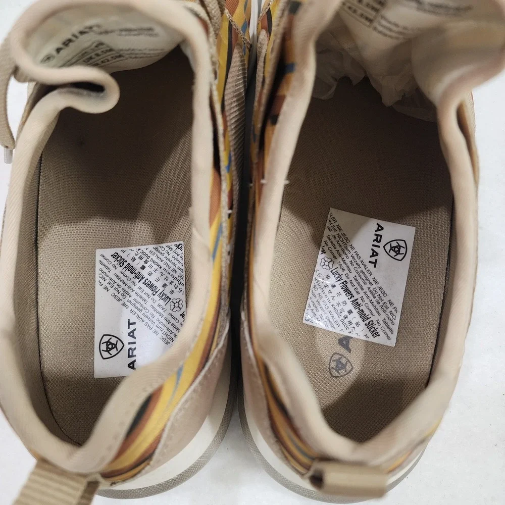 Ariat Fuse 10031630 Sneakers Womens 11 B Mustard Yellow Aztec Athletic Shoes